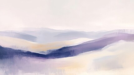 Obraz premium Serene Abstract Landscape with Soft Hues and Gentle Gradients