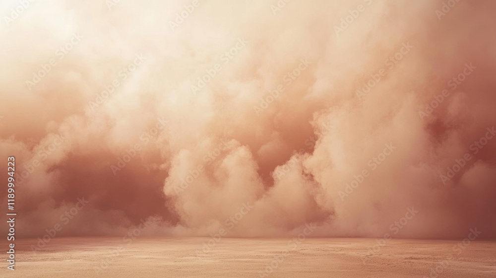 Aufkleber serene abstract background of soft clouds and warm hues