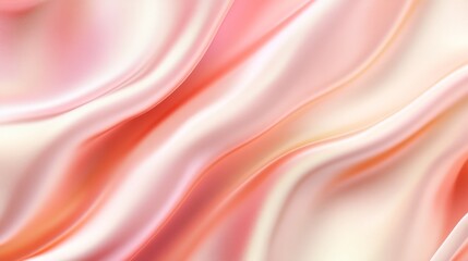 Obraz premium Elegant Soft Pink Satin Fabric Flowing in Gentle Waves