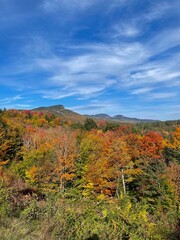 Obraz premium Autumn Colorful Foliage in the White Mountains of New Hampshire.