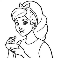 girl with a cigarette