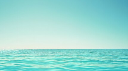 Obraz premium Cool cyan clean flat background with no texture