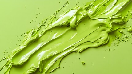 Bright lime green color background with soft gradient edge