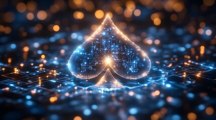 Ace of Spades Digital Art Abstract Design