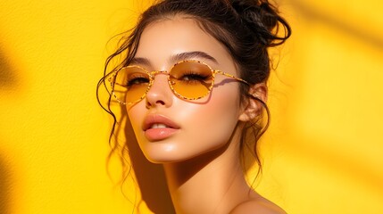 Clean pastel yellow backdrop with even color gradient