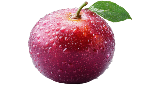 red apple isolated on white background