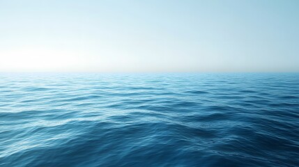 Obraz premium Soft ocean blue gradient background with smooth transition