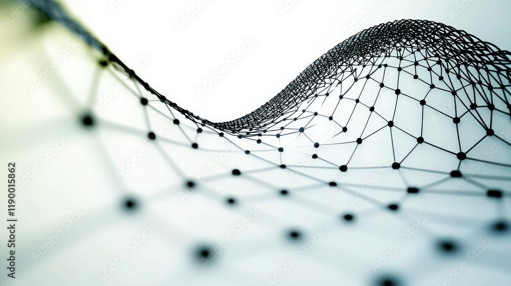 Aufkleber abstract network connection digital technology background