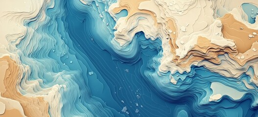 Abstract background featuring contour lines resembling a geological map. 