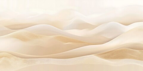 Fototapeta premium Beige fabric folds, soft texture, elegant waves, background blur, design use