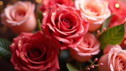 Obraz premium Background with Roses