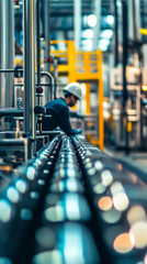Obraz premium AI-based predictive system for detecting and mitigating production bottlenecks to optimize throughput and reduce operational delays.