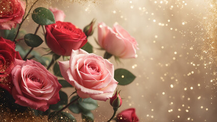 Obraz premium Background with Roses