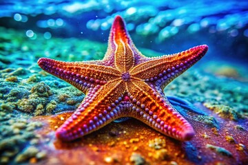 Two-Color Starfish Print: Sharp, Bright, Detailed Artwork