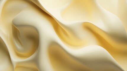 Fototapeta premium Abstract Creamy Yellow Swirling Texture Background