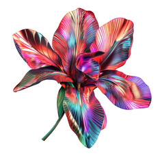 Fototapeta premium Vibrant colorful flower art display studio setting 3d render creative environment artistic perspective