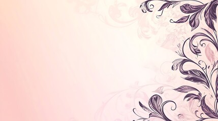 Elegant Pink Floral Design Background Illustration
