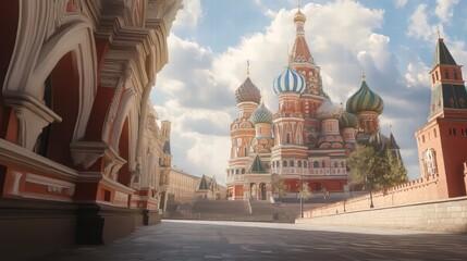 Obraz premium Majestic cathedral on a sunny day