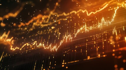 Abstract Financial Chart
