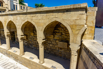 Caravanserai built in 11th century in the heart of the Inner city, Baku, Azerbaijan. Translation of...