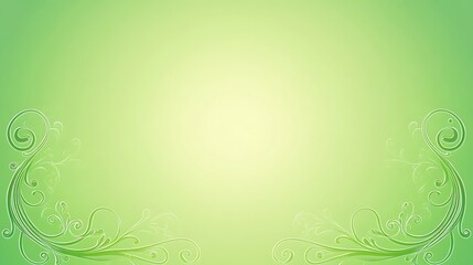 Obraz premium Elegant Green Floral Design Background Image