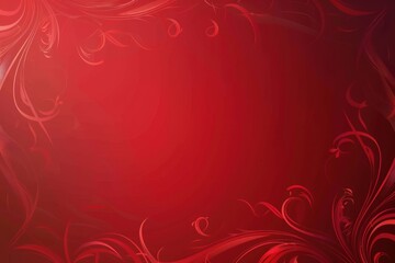 Abstract Red Background with Glowing Lights, Sparkles, and Digital Art for a Vibrant and Mystical Fantasy Design