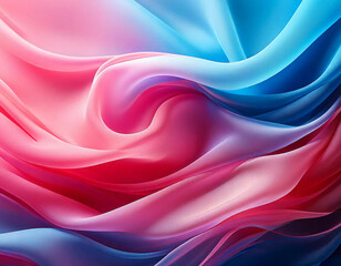 Obraz premium pink and blue silky fabric background