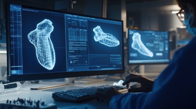 Futuristic Shoe Design: 3D Modeling in a High-Tech Lab - Powered by Adobe