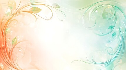 Abstract Pastel Floral Design Background Image