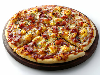 Delicious Bacon and Egg Pizza