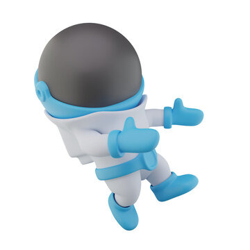 Cosmic 3D Astronaut