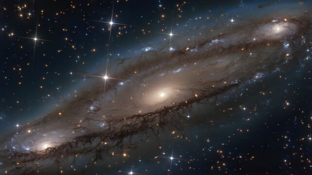 A close up of a pulsating galaxy cluster