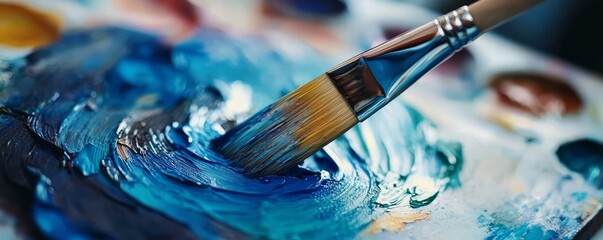 Fototapeta premium The Art of Mixing Colors: A Creative Exploration