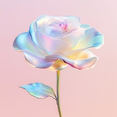 pink rose flower, generated ai