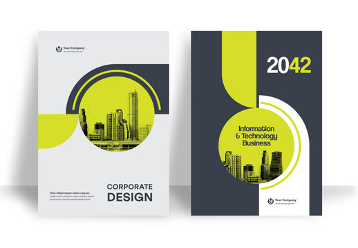 Yellow and Black Book Cover Layout