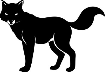 wolf black and white