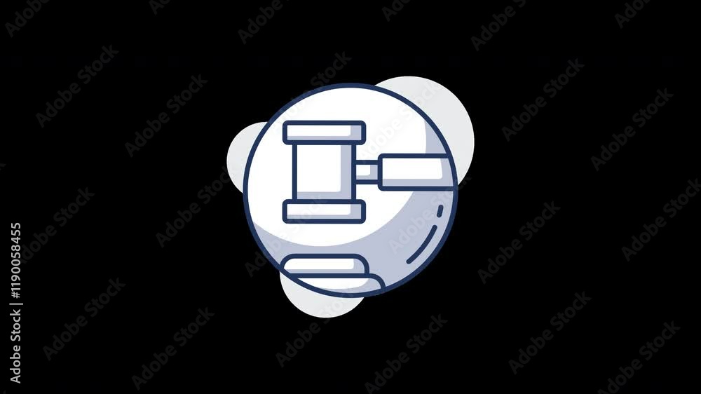 Poster a minimalist illustration of a cloud with a data structure representing technology.