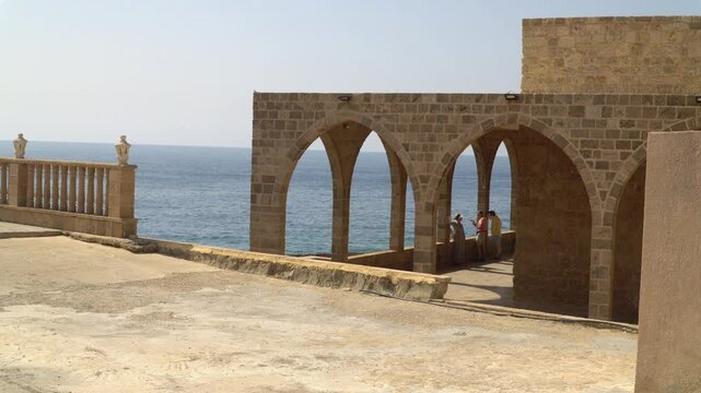 Greek Orthodox Church of Our Lady of the Sea, located in old town Batroun, Lebanon