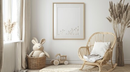 Serene Nursery Interior Design with Beige and Neutral Tones
