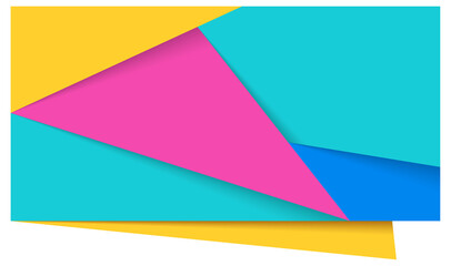 Colorful polygonal sale banner