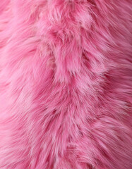 Fototapeta premium Pink Fur Texture Close-Up