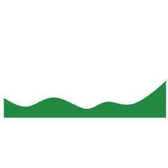 Green wavy corners suitable for backgrounds  layouts  banners