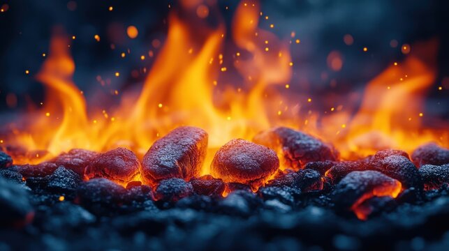 corporate branding guide for a bonfire themed website the warm tones of the fire are complementary colors emphasizing the beauty of the flames ink style swatche