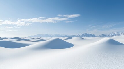 A snow-covered plain with no visible structures or people.