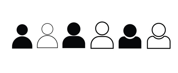 Profile icon. Avatar or user symbol Avatar account icon vector. Default social media profile photo symbol. Vector user icon.