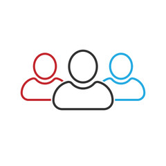 People group icon. Containing group, family, human, team, community, friends, population. Group of people or group of users collection.