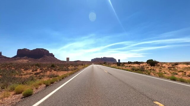 Utah Driving 0162 Monument Valley Forest Gump
