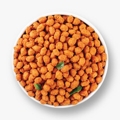 Masala Groundnut or Peanuts - Traditional Indian snack, made with chickpea flour, spices and groundnuts.