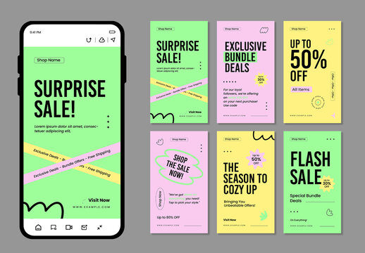 Supper Sale Social Media Story Layout