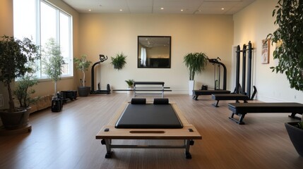 Fitness studios offer a serene environment for focused workouts.